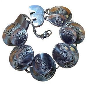 Brighton Bracelet w/security chain & snap closure.